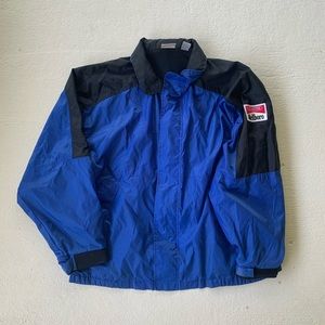 Vintage 90s Marlboro Blue Rain Jacket